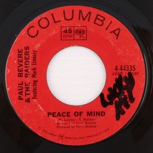 Paul Revere & The Raiders - Peace Of Mind/Do Unto Others 45 rpm Vinyl 7" Record